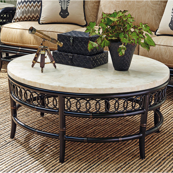 Tommy Bahama Outdoor Marimba Stone/Concrete Coffee Table Wayfair